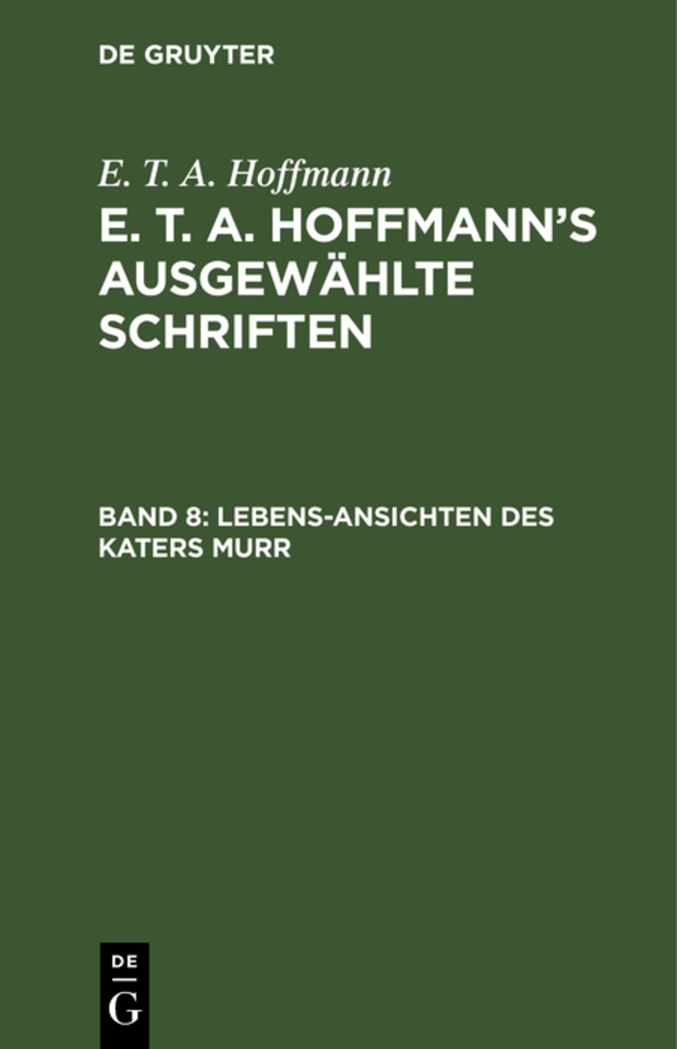 Lebens-Ansichten des Katers Murr